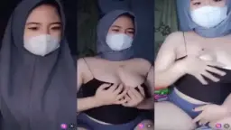 Abg Jilbab Masker, Langsung Remes-remes Tetek.