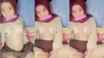 Elsha Cwan Pake Hijab Baju Pramuka, Goyangannya Bikin Tegang, Viral Banget!