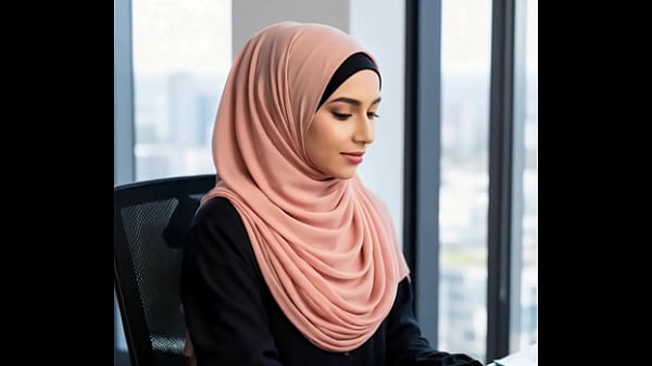 Gadis Arab Di Kantor, Rok Mini Nyaris Terbuka, Siap Digoda Di Balik Meja Kerja.
