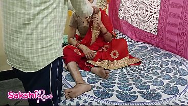 Bini Baru Nikah Digocok Mertua Pas Suami Di Kantor, Pakai Saree Merah, Crot Di Dalem, Pertama Kali Selingkuh, Suara Nafas Berat Dan Omongan Kotor Bikin Makin Panas.